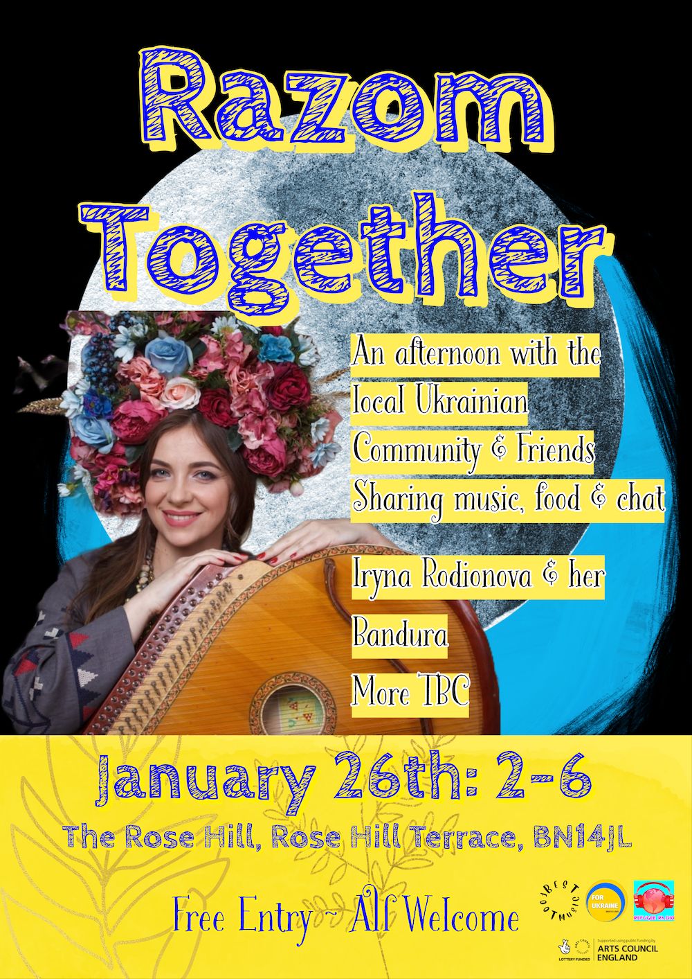 Razom – Together! Sunday 26th Jan 2 to 6pm Brighton