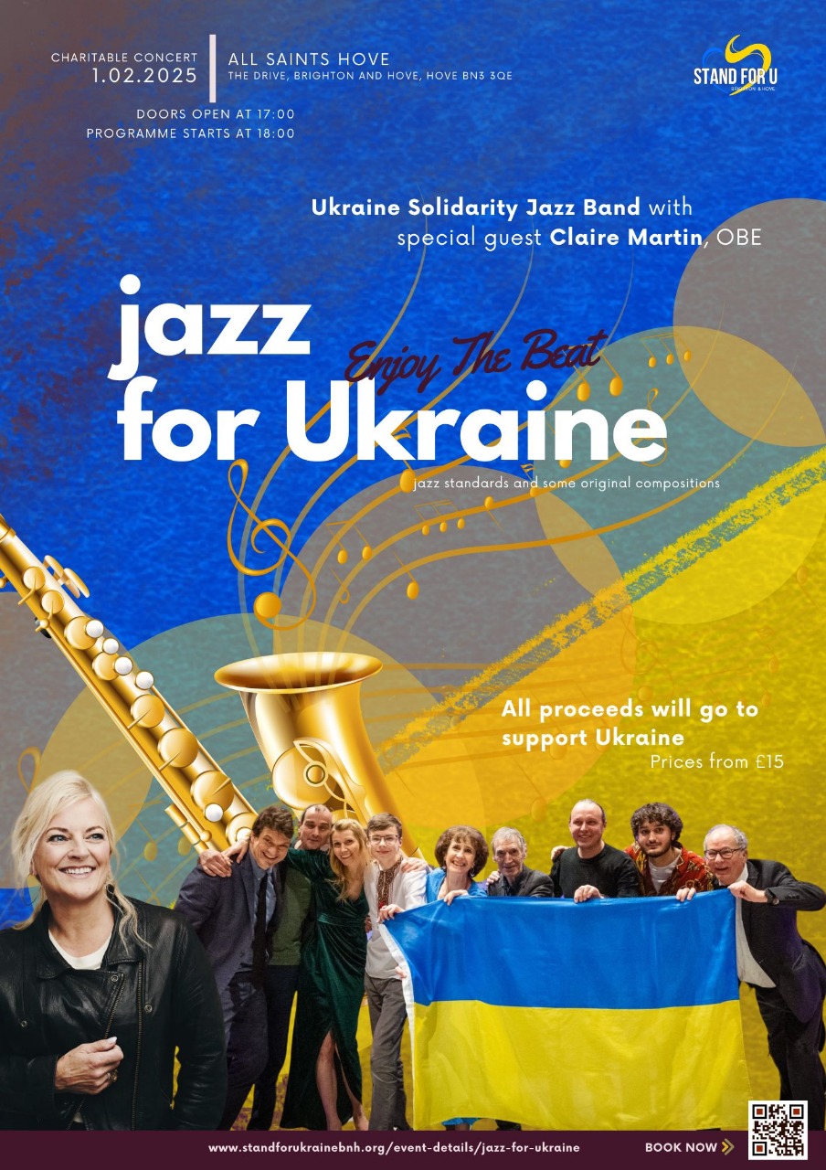 Jazz for Ukraine – Sat 1st Feb All Saints Hove Sussex